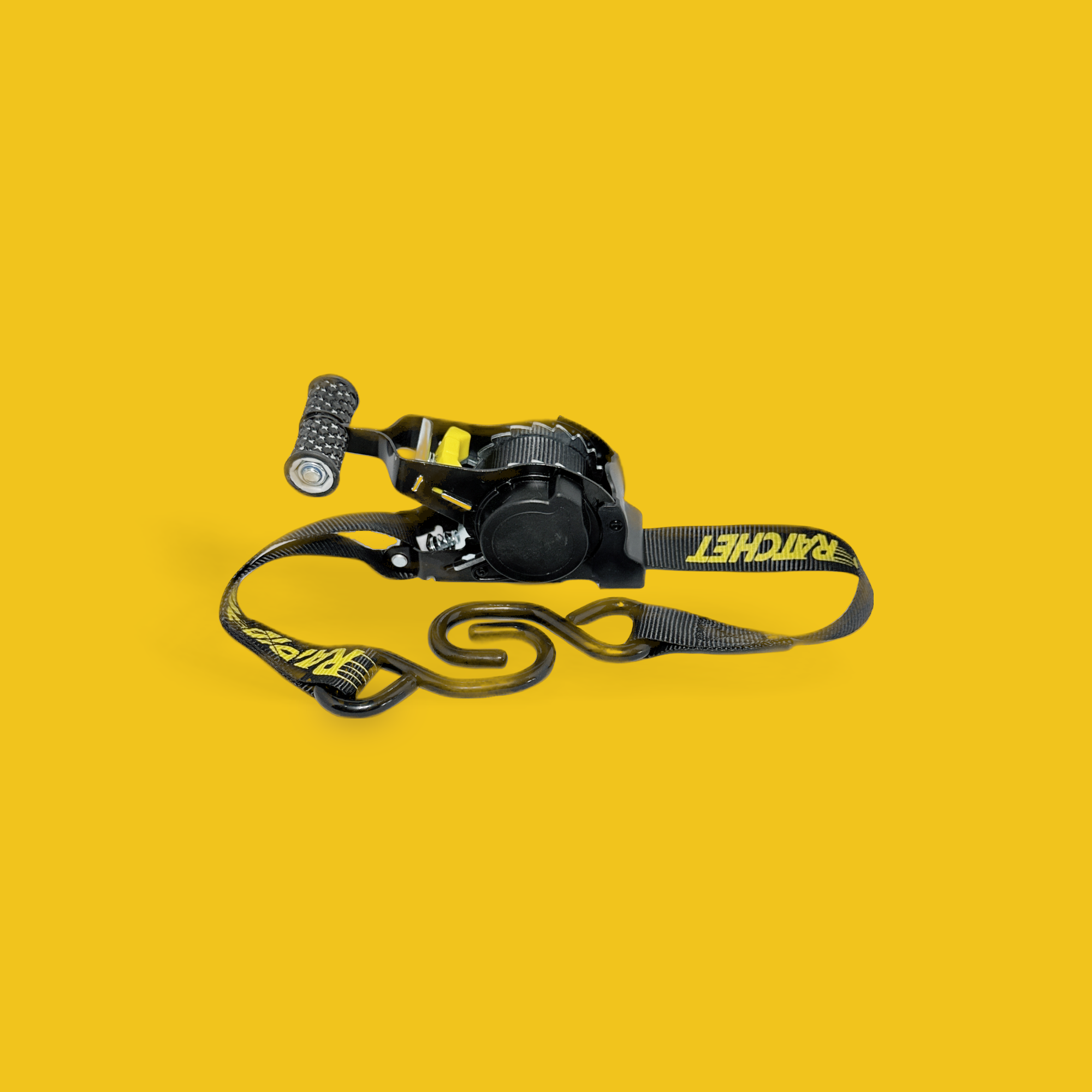 Rapid Ratchet - Black - Auto Retractable Ratchet Strap